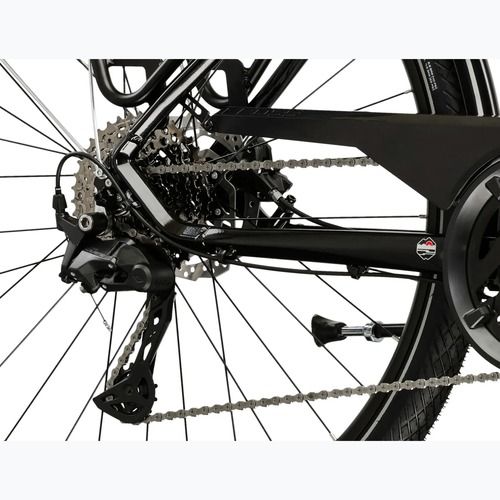 Vyriškas žygio dviratis KROSS Trans 7.0 black/silver/gloss