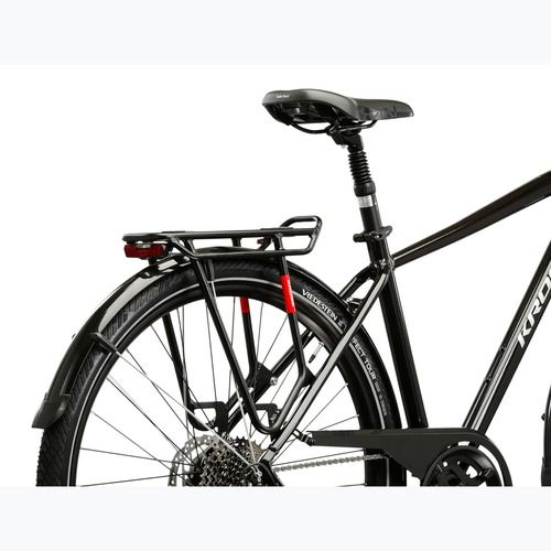 Vyriškas žygio dviratis KROSS Trans 7.0 black/silver/gloss