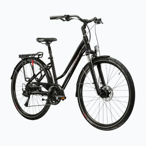 Moteriškas žygio dviratis KROSS Trans 7.0 In black/pink/gloss