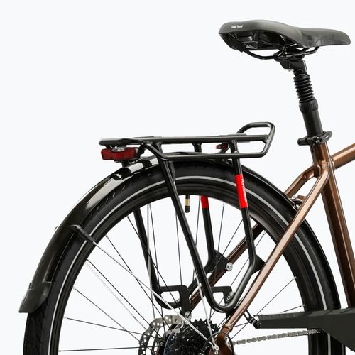 Vyriškas žygio dviratis KROSS Trans 5.0 brown/silver/gloss