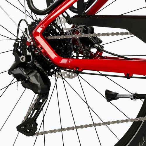 Moteriškas žygio dviratis KROSS Trans 5.0 In red/silver/gloss
