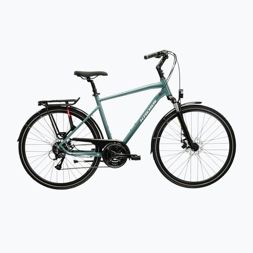 Vyriškas žygio dviratis KROSS Trans 3.0 green/silver/gloss