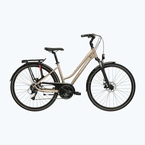 Moteriškas žygio dviratis KROSS Trans 3.0 In brown/silver/matte