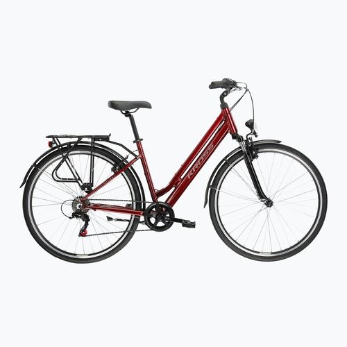 Miesto dviratis KROSS Sentio 1.0 ruby/grey/gloss