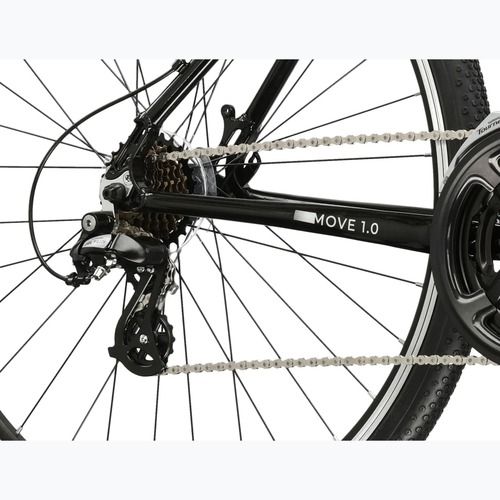 Vyriškas miesto dviratis KROSS Move 1.0 black/silver/gloss