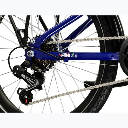 Vaikiškas dviratis KROSS Level Mini 3.0 Eq navy blue/white/gloss