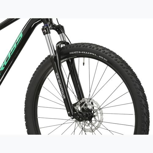 Kalnų dviratis KROSS Level 1.0 black/green/gloss
