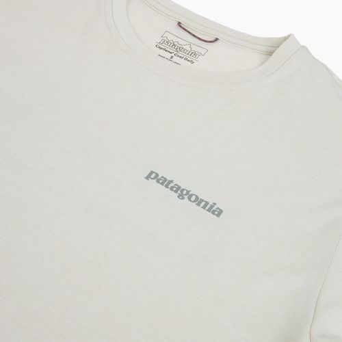 Vyriški marškinėliai Patagonia Capilene Cool Daily - Boardshort Logo dyno white