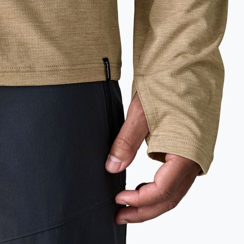 Vyriški marškinėliai ilgomis rankovėmis Patagonia Capilene Cool Sun seabird grey/light seabird grey x-dye