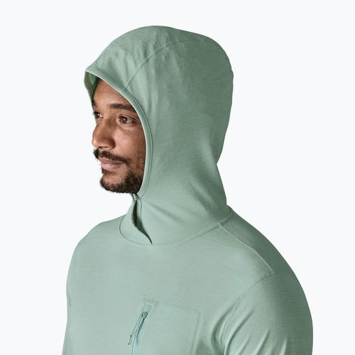 Vyriškas džemperis Patagonia Capilene Cool Sun Hoody thermal blue/thin ice x-dye