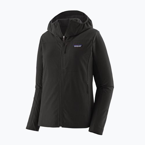 Moteriška softshell striukė  Patagonia R1 CrossStrata Hoody black