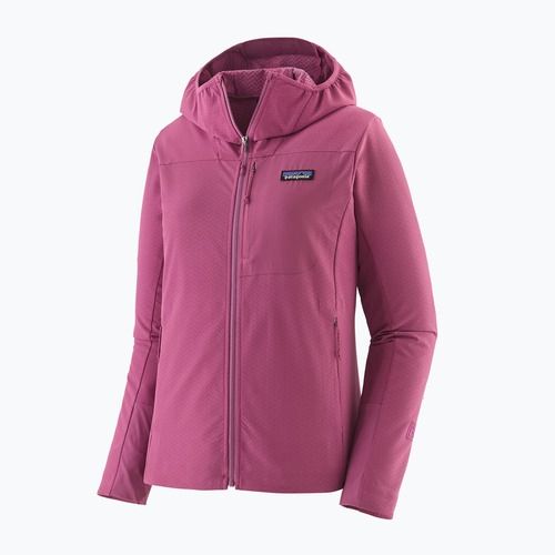 Moteriška softshell striukė Patagonia R1 CrossStrata Hoody faded magenta