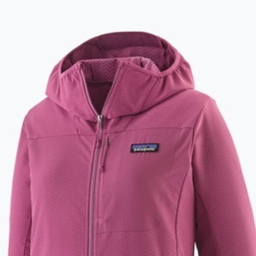 Moteriška softshell striukė Patagonia R1 CrossStrata Hoody faded magenta
