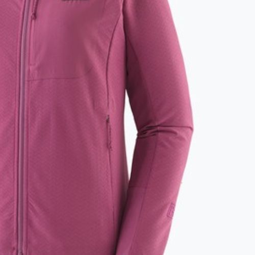 Moteriška softshell striukė Patagonia R1 CrossStrata Hoody faded magenta
