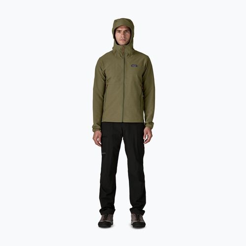 Vyriška softshell striukė Patagonia R1 TechFace Hoody basin green