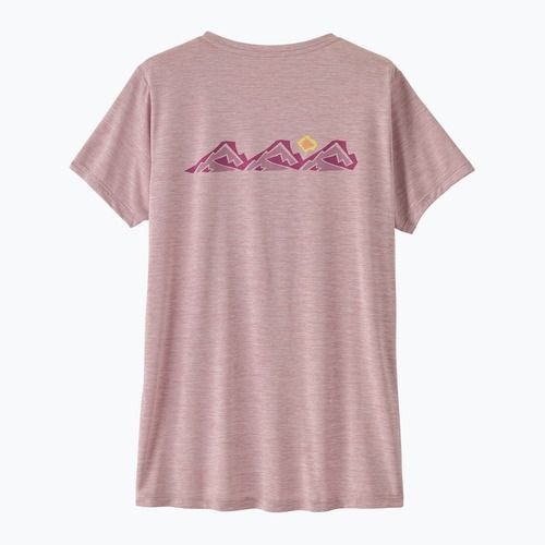 Moteriški marškinėliai Patagonia Capilene Cool Daily Shirt - Boardshort Logo quiet violet