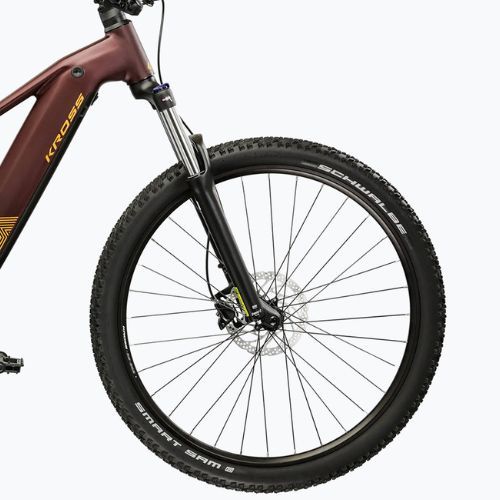 Elektrinis dviratis KROSS Influx Hyb 3.0 29 el. 800 Wh ruby/gold/matte