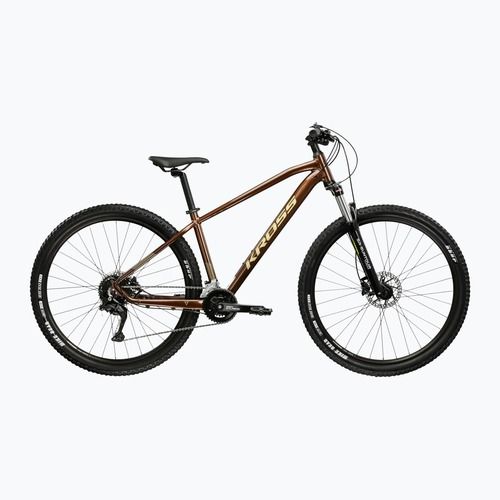 Kalnų dviratis KROSS Hexagon 5.0 27.5" brown/gold/gloss