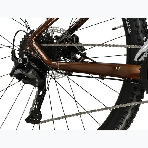 Kalnų dviratis KROSS Hexagon 5.0 27.5" brown/gold/gloss