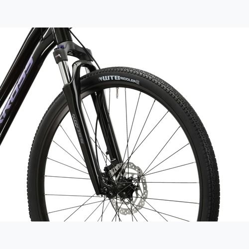 Moteriškas krosinis dviratis KROSS Evado 7.0 In black/purple/gloss