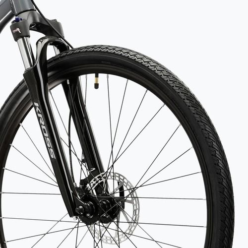 Kroso dviratis KROSS Evado 5.0 grey/black/gloss