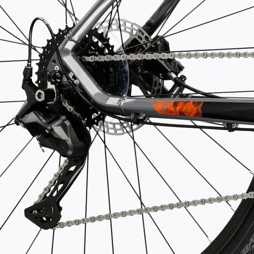 Kroso dviratis KROSS Evado 5.0 grey/black/gloss