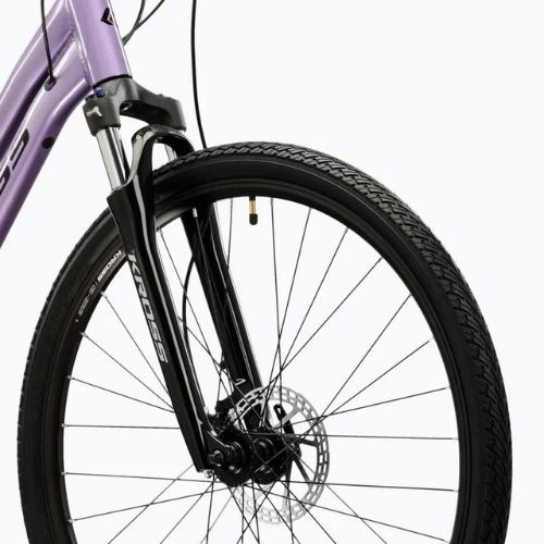 Moteriškas krosinis dviratis KROSS Evado 5.0 In purple/black/gloss