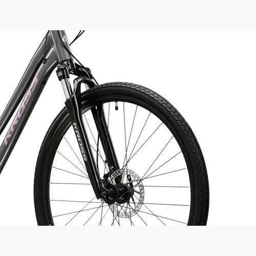 Moteriškas krosinis dviratis KROSS Evado 4.0 In grey/pink/gloss