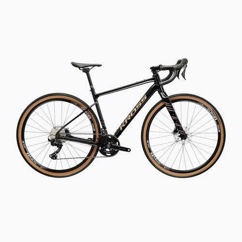 Gravel dviratis KROSS Esker 6.0 black/gold/gloss