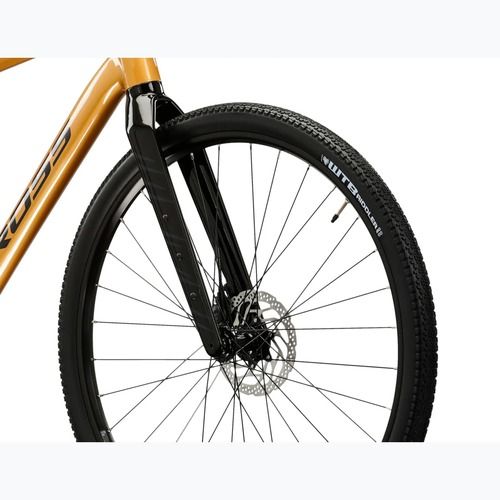 Gravel dviratis KROSS Esker 5.0 gold/graphite