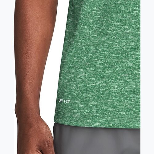 Vyriški plaukimo marškinėliai Nike Heather Hydroguard malachite