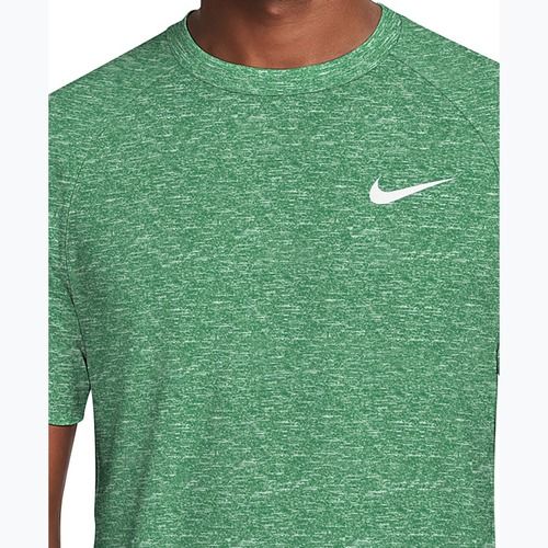 Vyriški plaukimo marškinėliai Nike Heather Hydroguard malachite