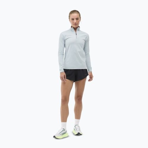 Moteriškas bėgimo džemperis HOKA GlideTech Quarter Zip mineral blue