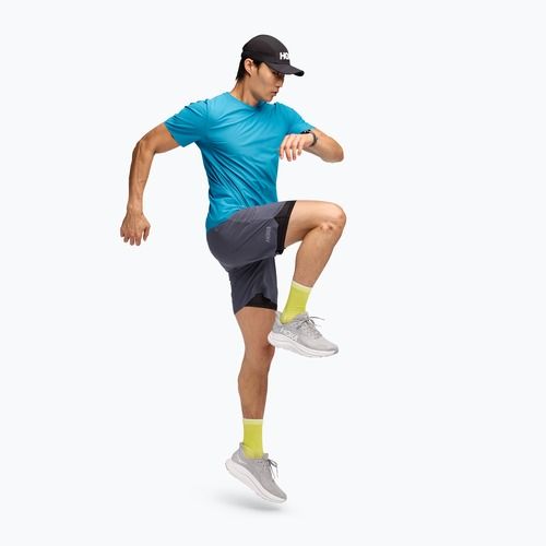 Vyriški bėgimo šortai HOKA Glide 7'' 2in1 charcoal grey