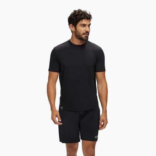 Vyriški bėgimo marškinėliai HOKA Essential Tee black