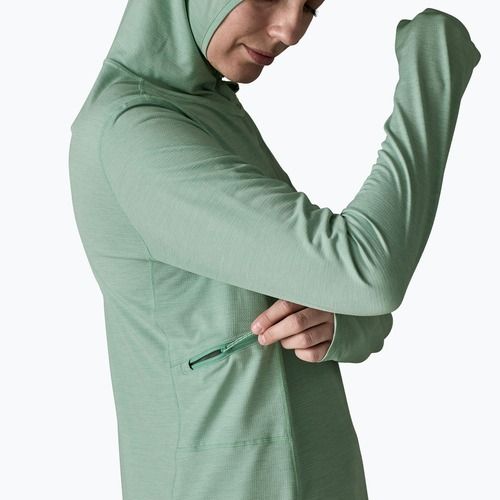 Moteriškas džemperis Patagonia Capilene Cool Sun Hoody thermal blue/thin ice x-dye