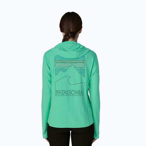 Moteriškas džemperis Patagonia Capilene Cool Sun Hoody aqua stone/early teal x-dye