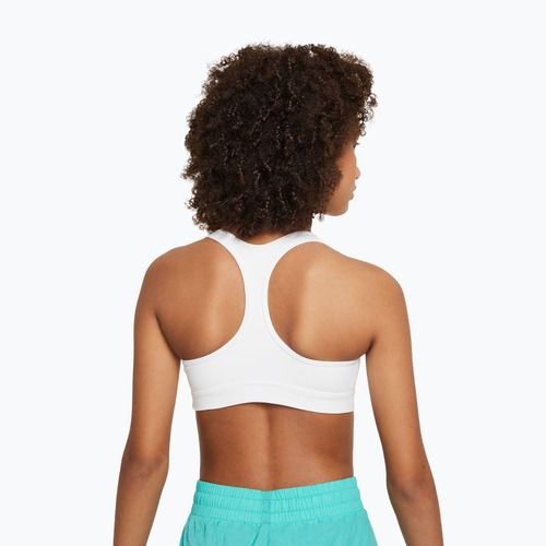 Vaikiška sportinė liemenėlė Nike Swoosh white/pure platinum