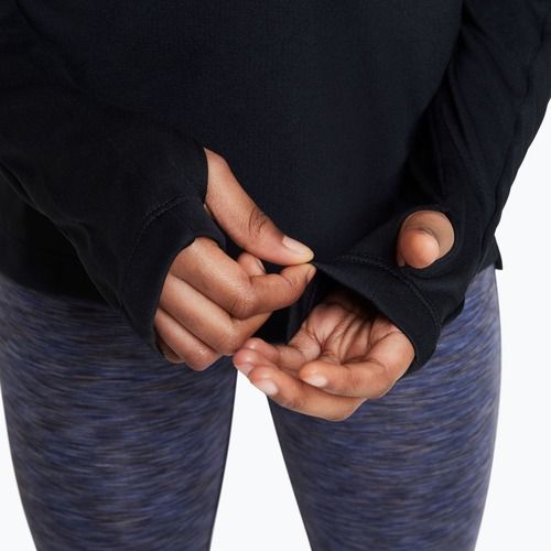 Vaikiškas treniruočių džemperis ilgomis rankovėmis Nike Dri-Fit 1/4 Zip black/white