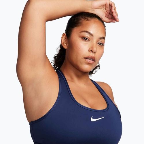 Treniruočių liemenėlė Nike Swoosh Medium Support midnight navy/white