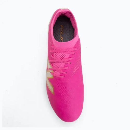 Buty piłkarskie New Balance Furon Elite V8 FG pink heat/sea salt/gold metallic