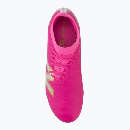 Futbolo batai New Balance Furon Pro V8 FG pink heat/sea salt/gold metallic