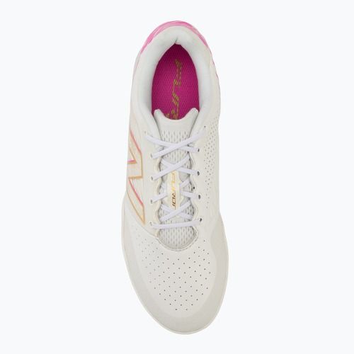Futbolo batai New Balance Furon Pro V8 IN pink heat/sea salt/gold metallic