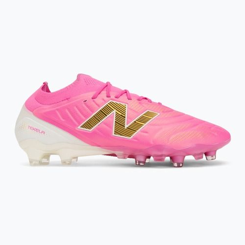Futbolo batai New Balance Tekela Elite Low V5 FG pink heat/metallic gold/pink satin