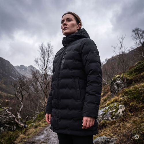 Moteriška pūkinė striukė KADVA Alpine WMNS juoda