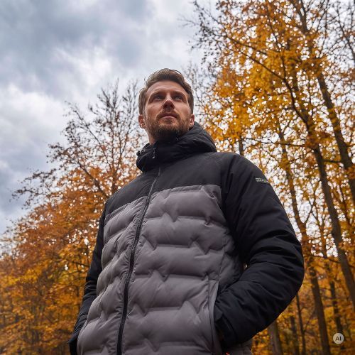 Vyriška šilta striukė KADVA GlacierShell pilka