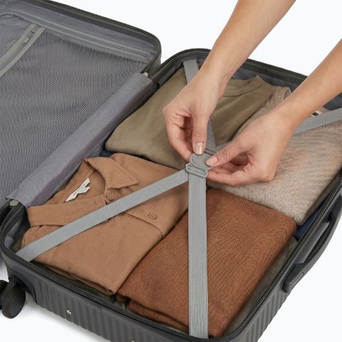 Vidutinio dydžio kelioninis lagaminas KADVA Palero 64 l pilkas