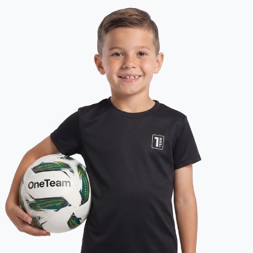 Vaikiškas futbolo komplektas OneTeam Precision Set marškinėliai ir šortai juodi
