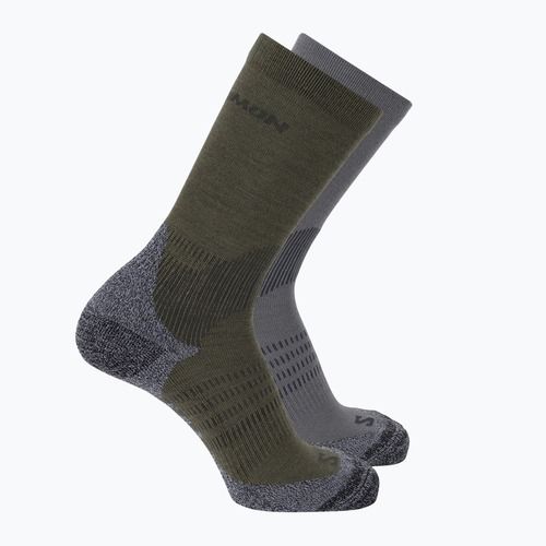 Kojinės Salomon X Ultra Access Crew 2 pairs excalibur/olive night