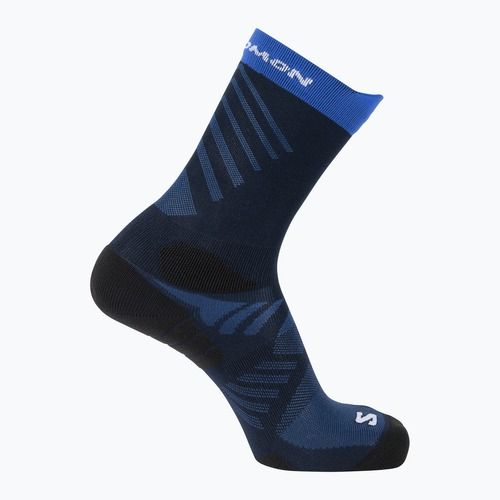 Kojinės Salomon Aero Crew maritime blue/bluing/white